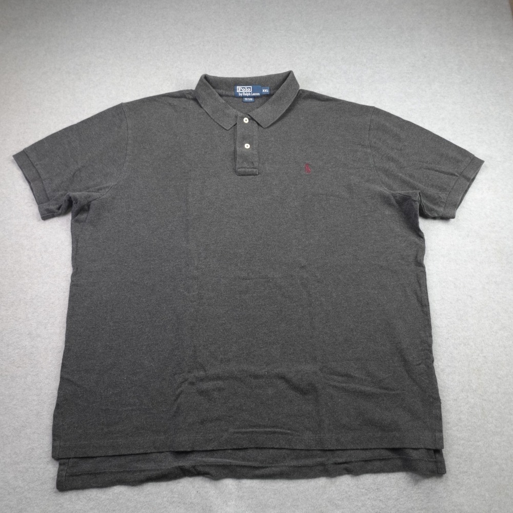 Polo Ralph Lauren Polo Shirt Mens XXL Gray Classic Short Sleeve Pony